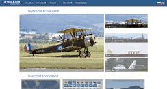 Desktop Screenshot of fotogaleria.lietadla.com