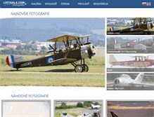 Tablet Screenshot of fotogaleria.lietadla.com